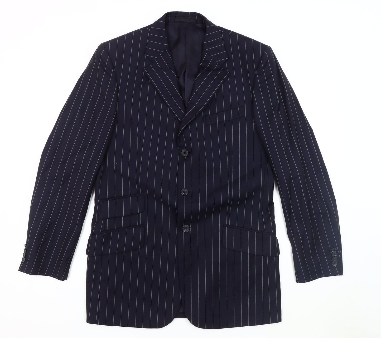 Mens UK Size 40 T.M.Lewin Regular Blue Suit Jacket