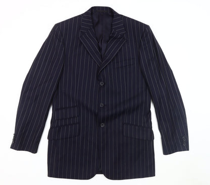 Mens UK Size 40 T.M.Lewin Regular Blue Suit Jacket