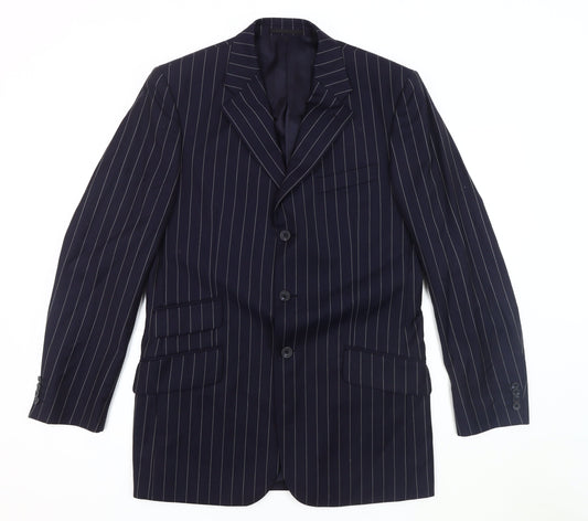 Mens UK Size 40 T.M.Lewin Regular Blue Suit Jacket