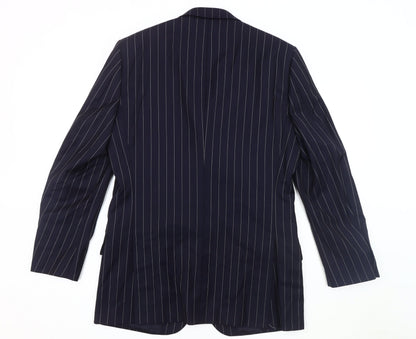 Mens UK Size 40 T.M.Lewin Regular Blue Suit Jacket