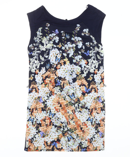 Monsoon Women's Multicoloured Floral Dress, UK 8