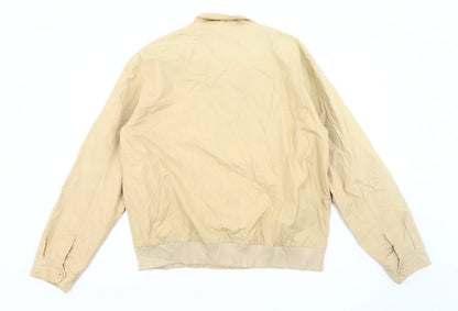 Mens UK Size L Viyella Beige Bomber Jacket