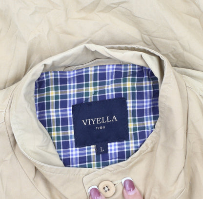 Mens UK Size L Viyella Beige Bomber Jacket