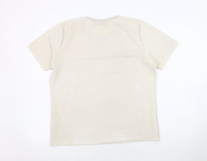 Honor Millburn Women's Beige Basic T-Shirt Size 14-16