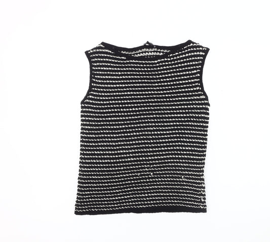 Karen Millen Women's Black Vest Jumper Size S