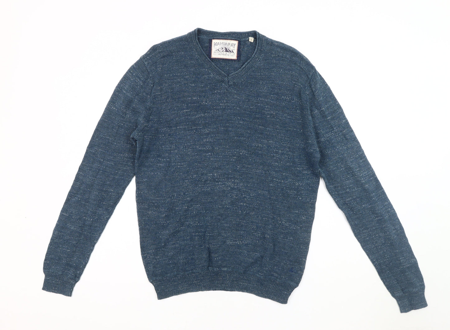 Mantaray Men's Blue Knit Pullover Jumper Size S