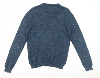 Mantaray Men's Blue Knit Pullover Jumper Size S