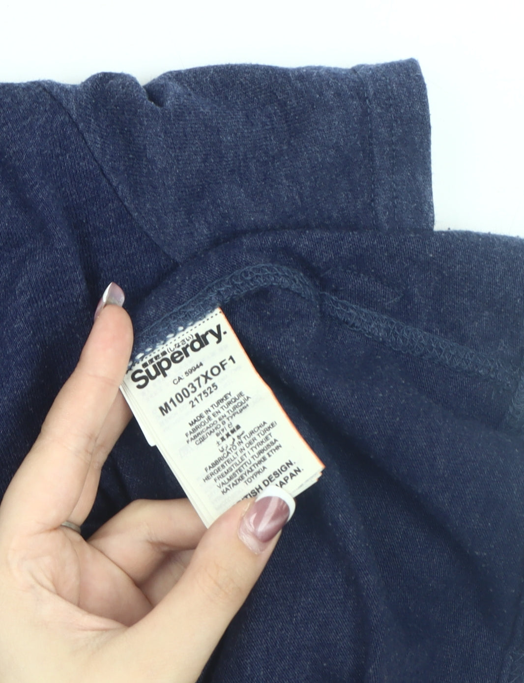 Superdry Men's Blue T-Shirt - Large Regular Fit