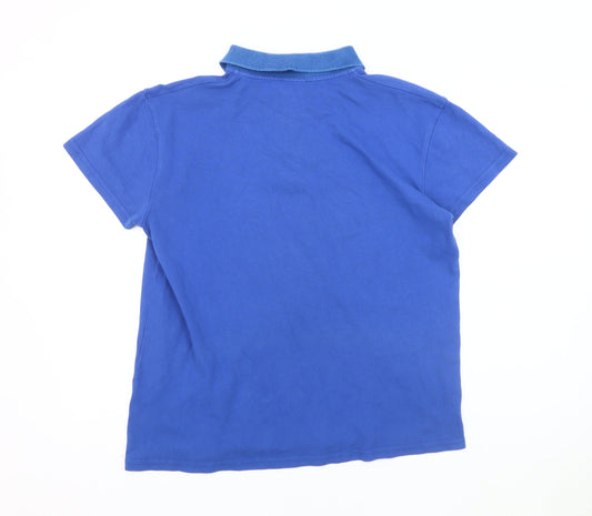 Lyle & Scott Men's Blue Polo Shirt - Size L