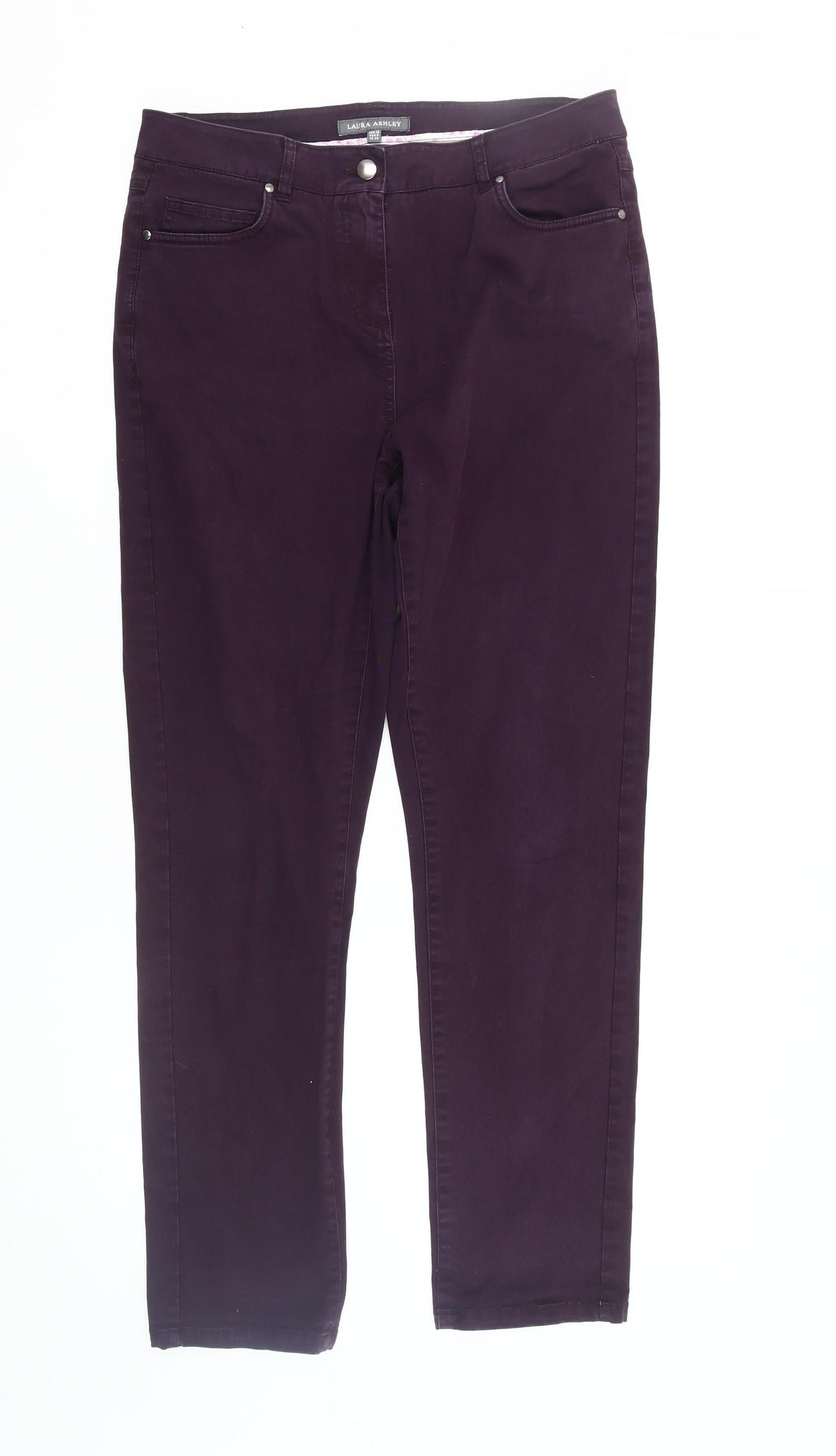 Laura Ashley Women's Purple Straight Jeans Size 12
