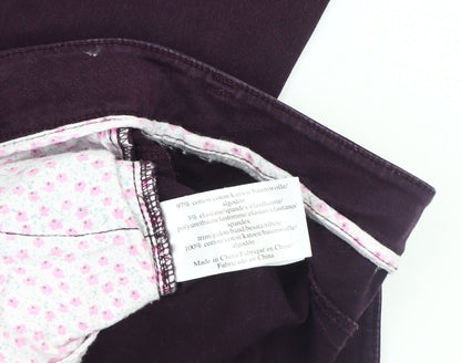 Laura Ashley Women's Purple Straight Jeans Size 12