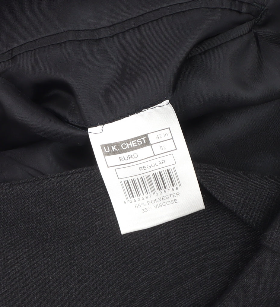 Mens UK Size 42 Thomas Nash Regular Grey Suit Jacket
