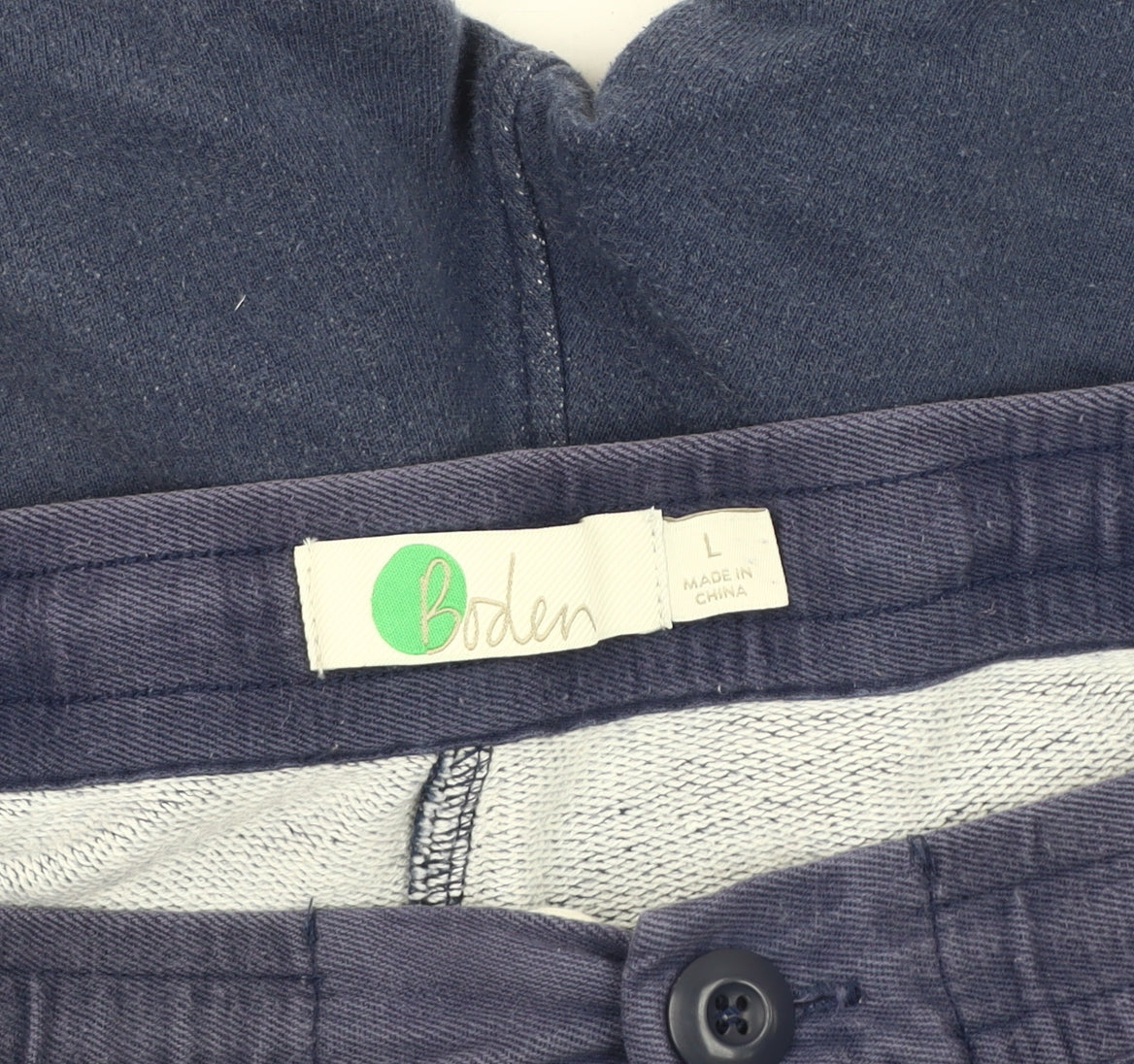 Boden Men's Blue Knit Casual Shorts, Size L