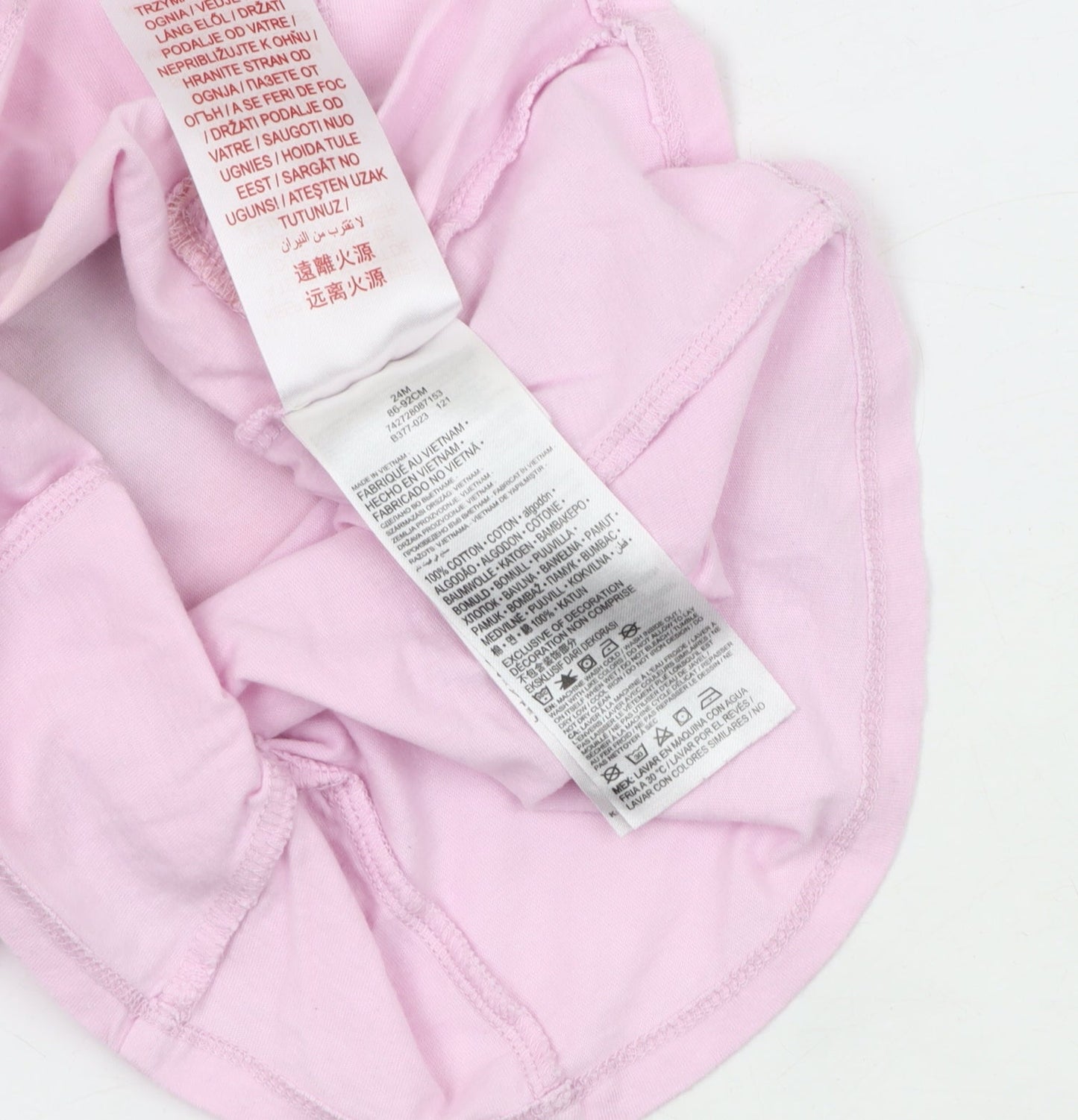 Converse Girls Pink Graphic T-Shirt, 24 Months