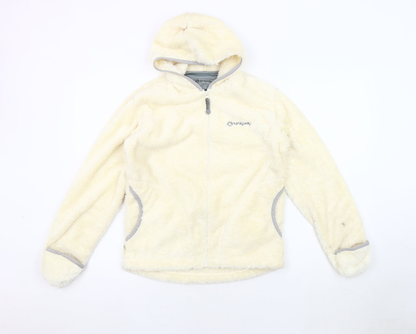 Sprayway Girls' Ivory Fleece Jacket, Size 10-11, Winter