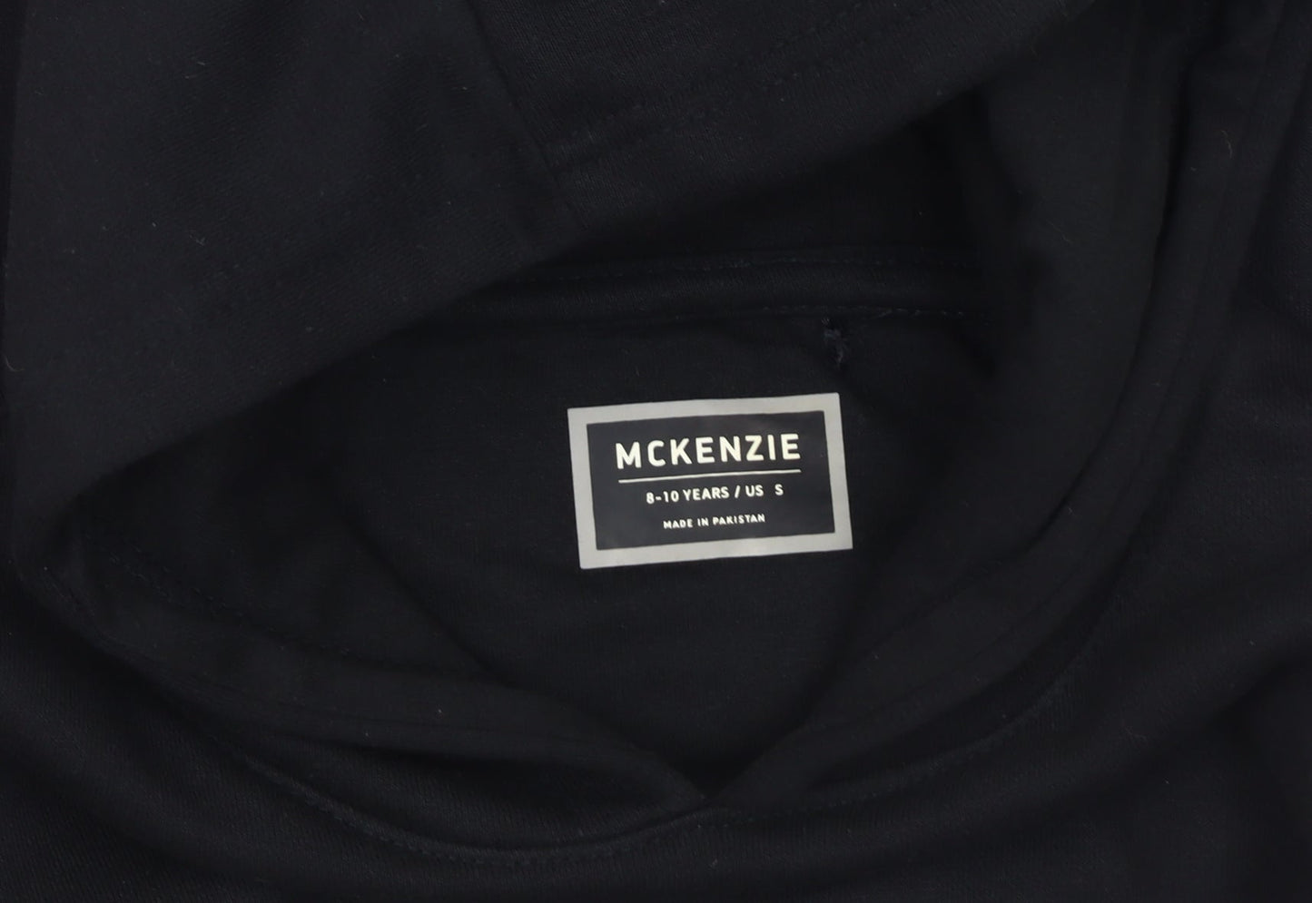 McKenzie Boys Black Pullover Hoodie Size 8-10 Years
