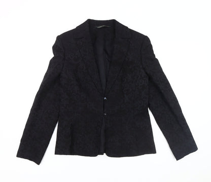Womens UK Size 10 Laura Ashley Regular Black Blazer