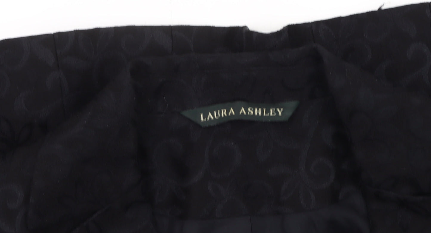 Womens UK Size 10 Laura Ashley Regular Black Blazer