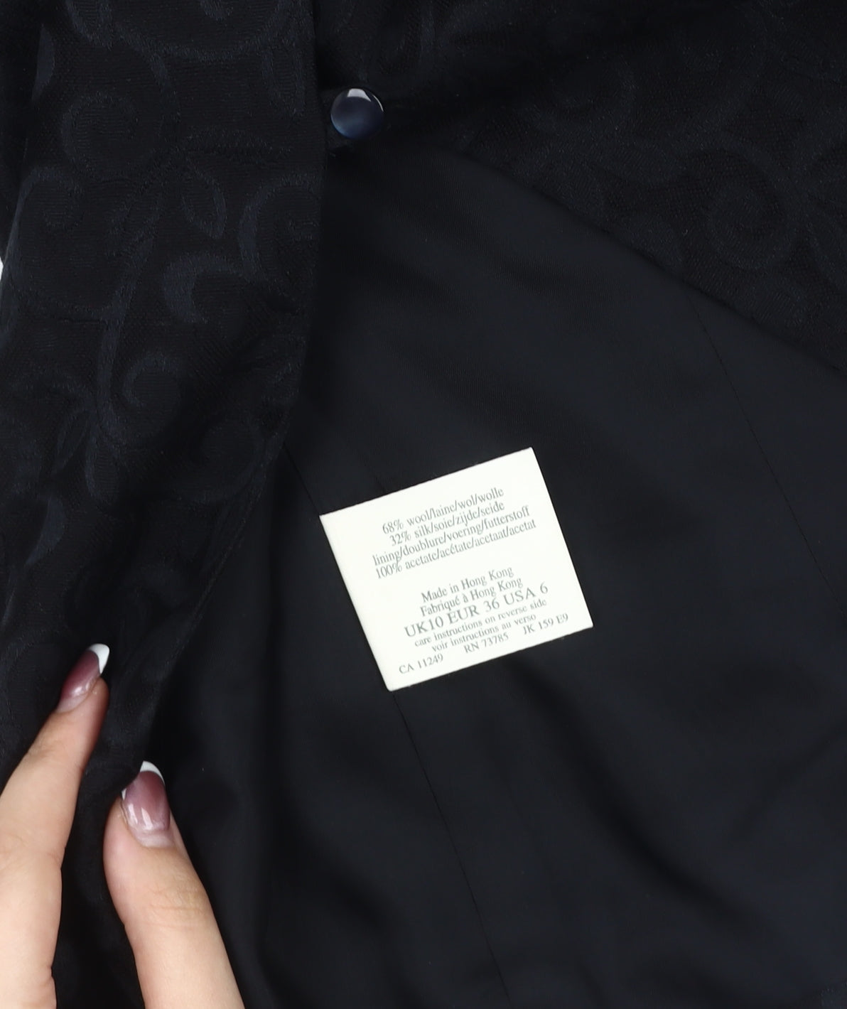 Womens UK Size 10 Laura Ashley Regular Black Blazer