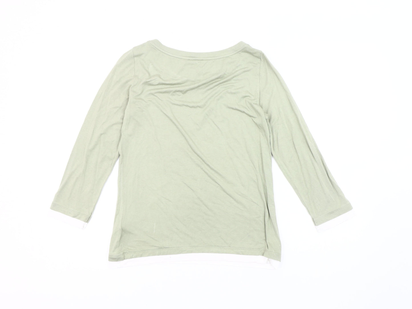 Womens UK Size XS Hobbs Green Basic T-Shirt