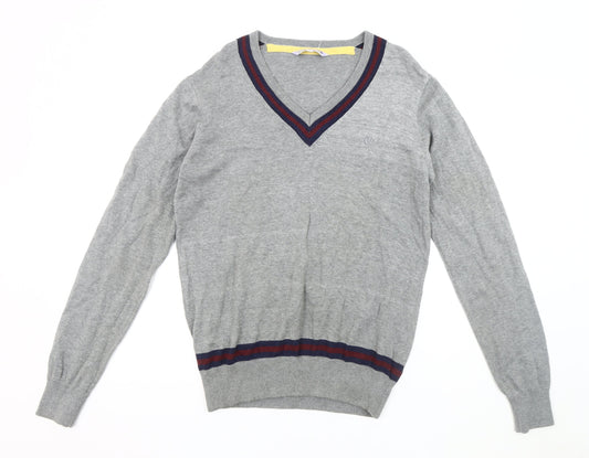 Fat Face Men's Grey Pullover Jumper, Medium Size