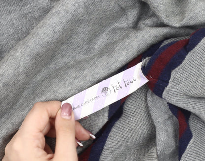 Fat Face Men's Grey Pullover Jumper, Medium Size