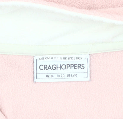 Craghoppers Women's Pink Fleece Pullover Sweatshirt Size 14