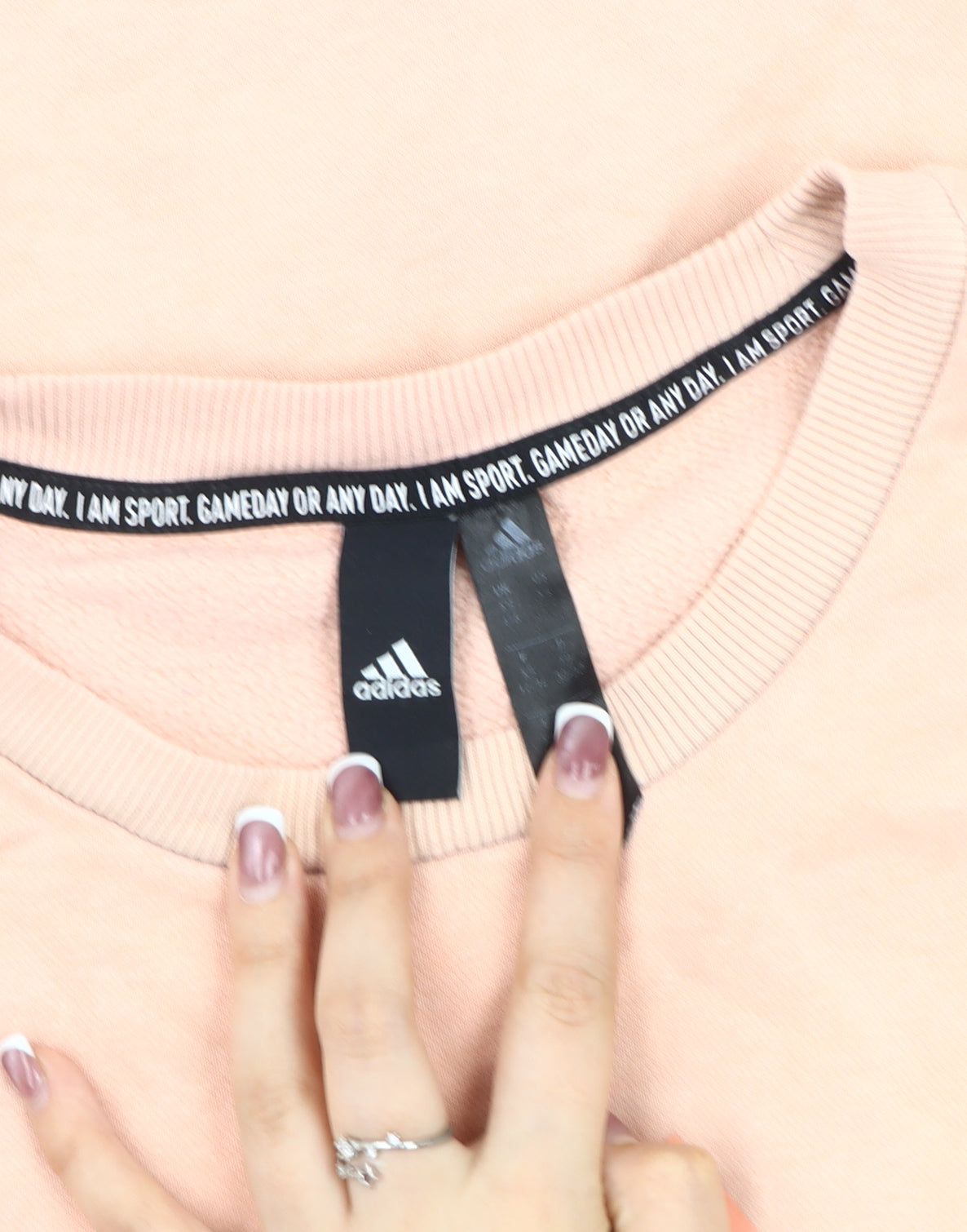 Adidas Pink Women's Pullover Sweatshirt - Size M