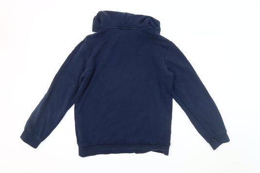 Adidas Blue Pullover Hoodie Men’s M Logo Fleece