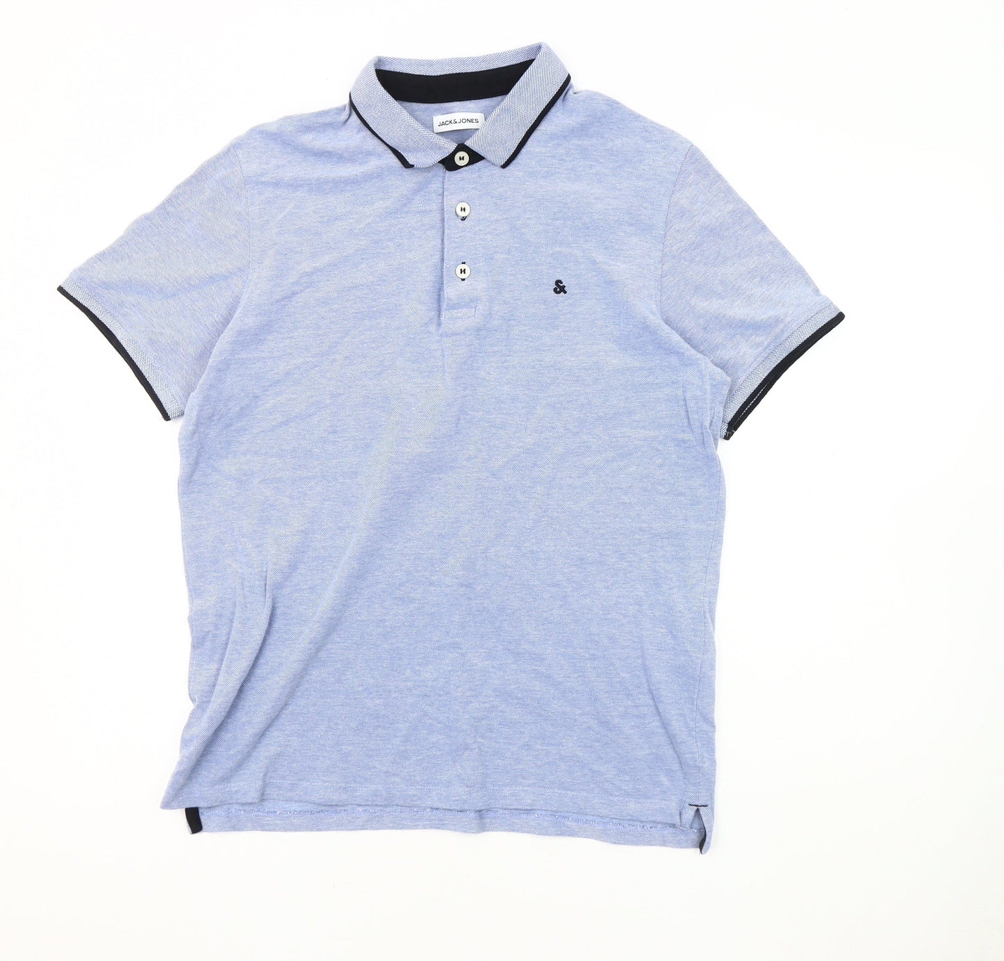 Jack & Jones Men's Blue Polo Shirt L Casual Wear