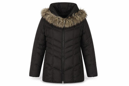 Womens UK Size S Lands' End Black Puffer Jacket