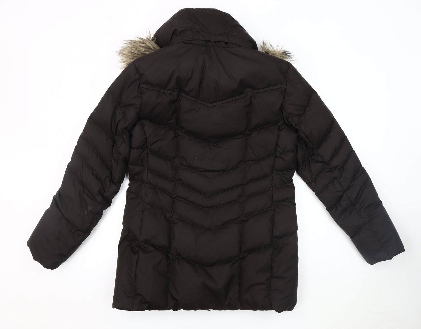 Womens UK Size S Lands' End Black Puffer Jacket