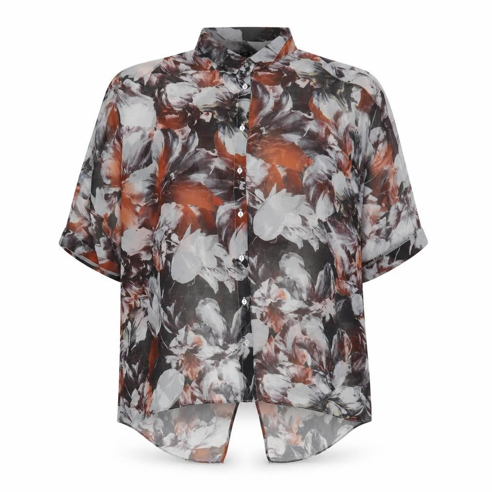 Womens UK Size 8 River Island Multicoloured Basic Button-Up