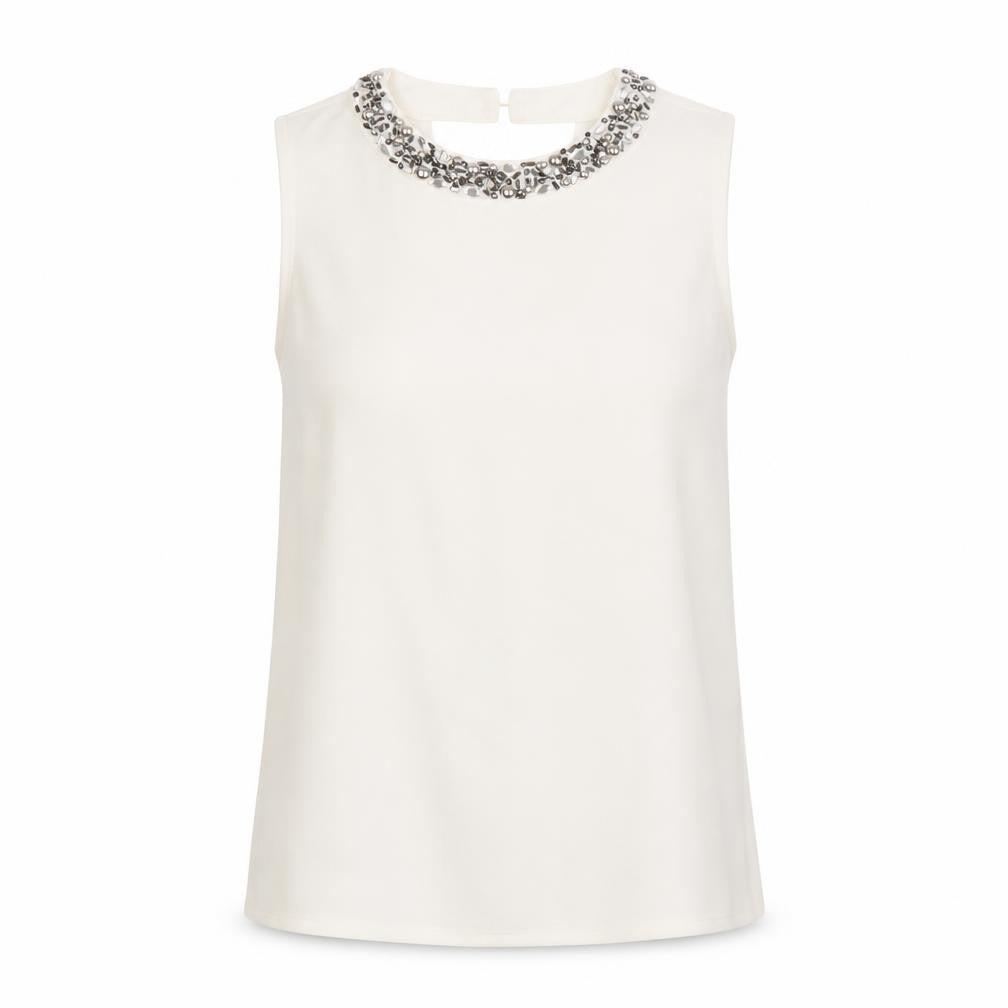 Womens UK Size 8 NEXT Ivory Basic Blouse