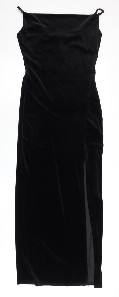 Quiz Women's Black Long Bodycon Dress Size 12