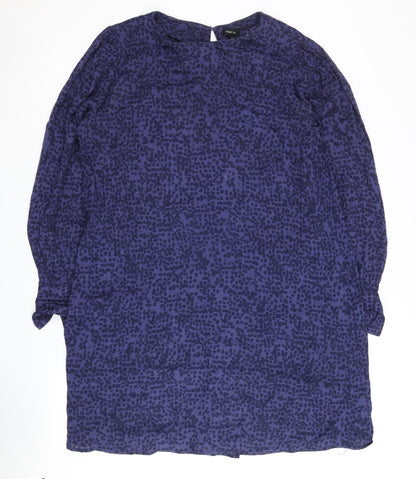Next Women's Purple Long Sleeve Dress - Size 10