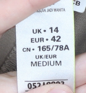 Womens UK Size 14 Marks and Spencer Regular Fit  Beige Trousers