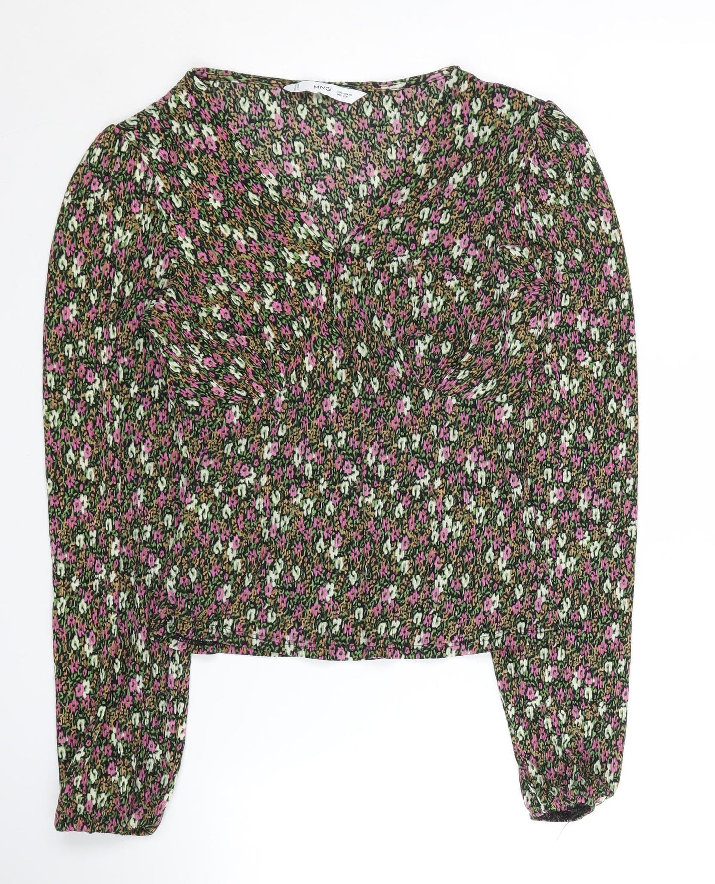 Womens UK Size 12 MNG Multicoloured Basic Blouse