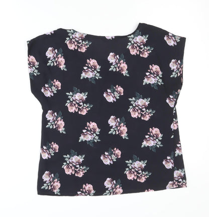 Womens UK Size 6 Select Black Basic Blouse