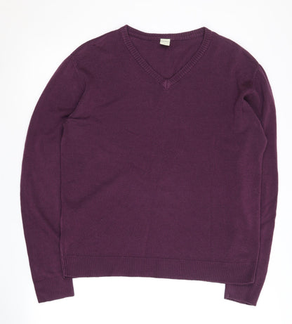 Oak Valley Heritage Men’s Purple V-Neck Pullover L