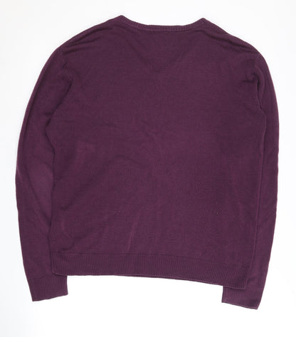 Oak Valley Heritage Men’s Purple V-Neck Pullover L