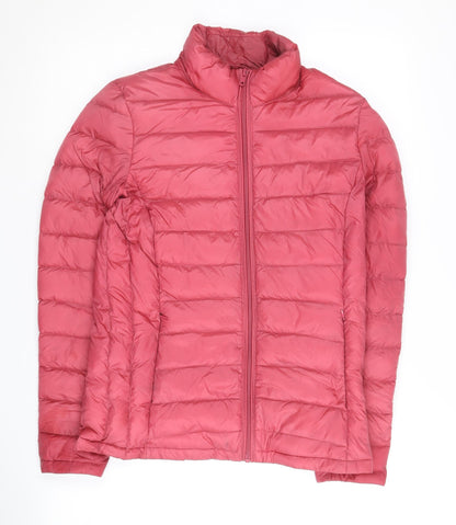 Womens UK Size S Coercion Red Puffer Jacket