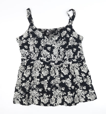 Womens UK Size 18 BM Black Camisole Tank