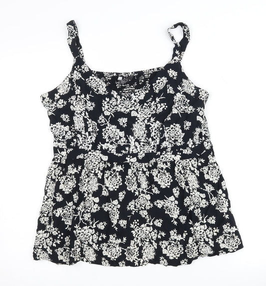 Womens UK Size 18 BM Black Camisole Tank