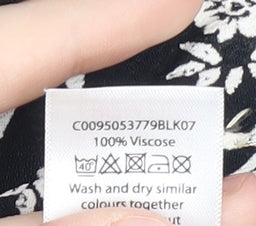 Womens UK Size 18 BM Black Camisole Tank