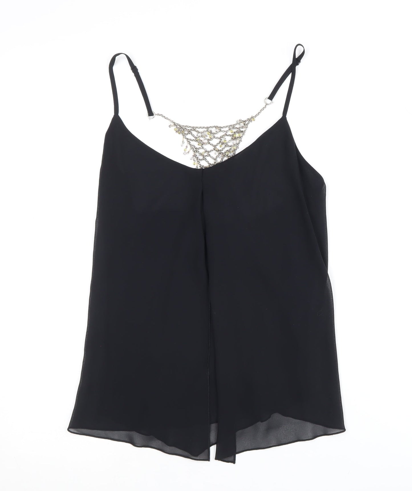 Womens UK Size 12 Marks and Spencer Black Camisole Blouse