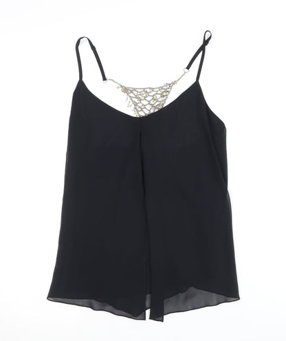 Womens UK Size 12 Marks and Spencer Black Camisole Blouse