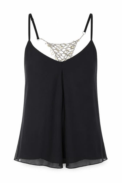 Womens UK Size 12 Marks and Spencer Black Camisole Blouse