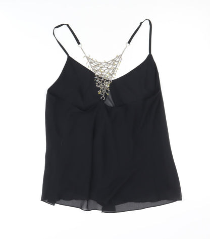 Womens UK Size 12 Marks and Spencer Black Camisole Blouse