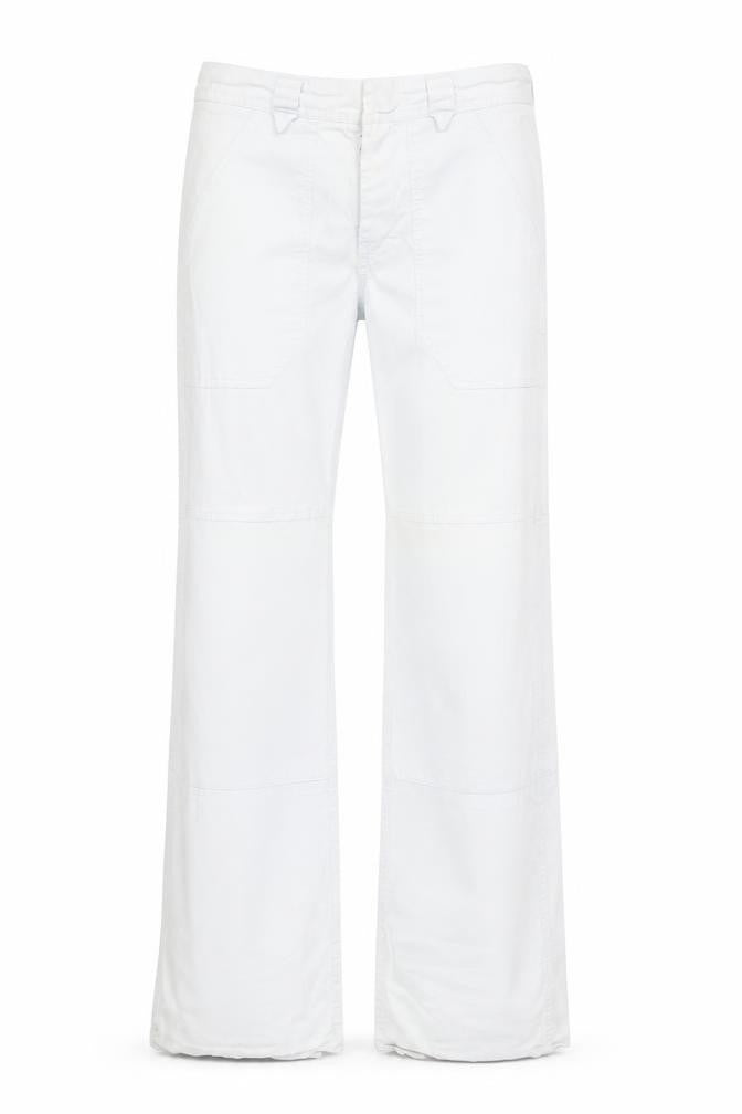 Joseph Women's White Trousers - Size S, Cotton, Zip